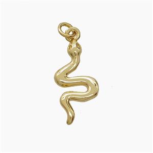 Copper Snake Pendant Gold Plated, approx 8-16mm [FN54570]