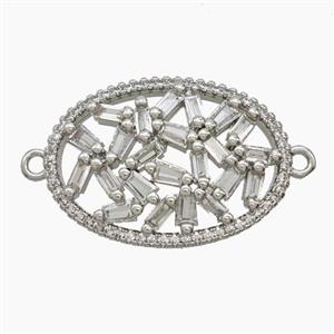 Copper Pendant Pave Zircon, Gold Plated, approx 17.5-23mm [FN54627]