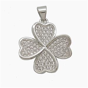 Copper Pendant Pave Zircon, Gold Plated, approx 19mm [FN54665]