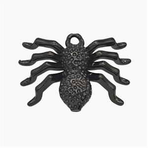 Halloween Spider Charms COpper Pendant Black Plated, approx 15-24mm [FN54933]