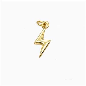 Copper Lightning Pendant 18K Gold Plated, approx 5-11mm [FN56236]