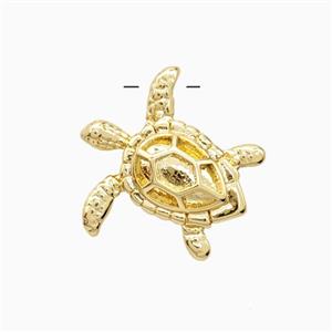 Copper Tortoise Pendant 18K Gold Plated, approx 19-20mm [FN56239]