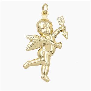 Copper Cupid Pendant Gold Plated, approx 17-27mm [FN56411]