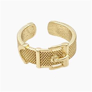 Copper Belt Rings Gold Plated, approx 6mm, 18mm dia [FN56436]