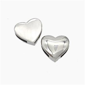 Copper Watchband Beads Flat Hole Platinum Plated, approx 11mm, 1.5-7mm hole [FR11765]