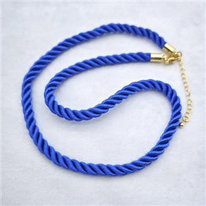 Royalblue Nylon Wire Necklace, approx 5mm, 40-45cm length [FR11905]