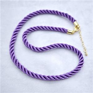 Lavender Nylon Wire Necklace, approx 5mm, 40-45cm length [FR11908]