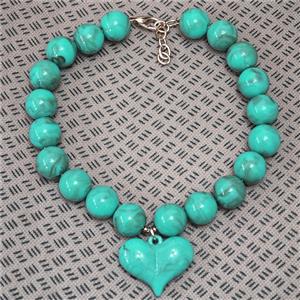 Resin Necklace With Heart Pendant, Gold Plated, approx 19mm, 35-45mm, 40-45cm length [FR12096]