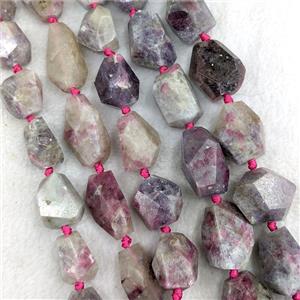 Natural Pink Tourmaline Nugget Beads Freeform, approx 14-25mm [GA3803]