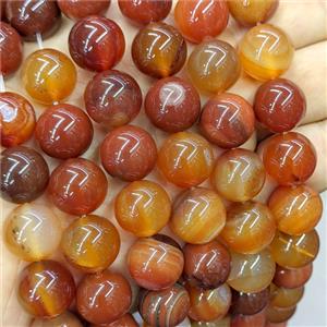 Red Agate Beads Smooth Round Dye, approx 14mm [GA4074]