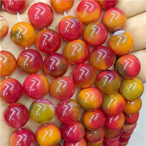 Red Agate Beads Smooth Round Dye, approx 14mm [GA4079]