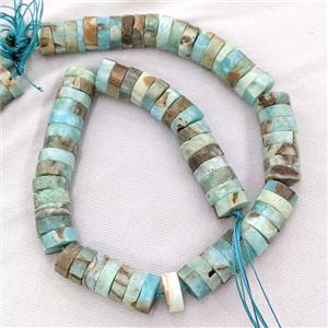 Natural Hemimorphite Heishi Beads Blue, approx 14mm [GA4116]