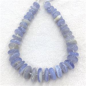 Natural Blue Lace Agate Heishi Spacer Beads Graduated, approx 15-27mm [GA4117]