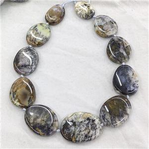 Natural Moss Opal Oval Beads Graduated, approx 20-45mm [GA4173]