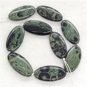 Natural Kambaba Jasper Oval Beads Green, approx 20-40mm [GA4226]