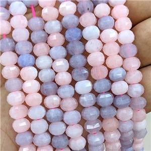 Natural Jade Beads Dye Faceted Pumpkin Mixed Color, approx 8mm [GB23029]
