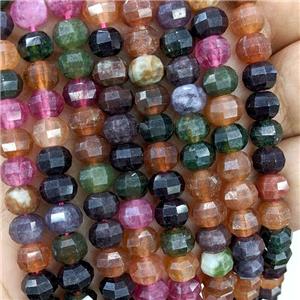 Natural Jade Beads Dye Faceted Pumpkin Mixed Color, approx 8mm [GB23030]