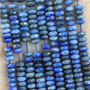 Natural Blue Lapis Lazuli Beads Faceted Rondelle B-Grade, approx 2x4mm [GB23041]