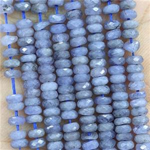 Natural Tanzanite Beads Blue Faceted Rondelle, approx 2x4mm [GB23058]