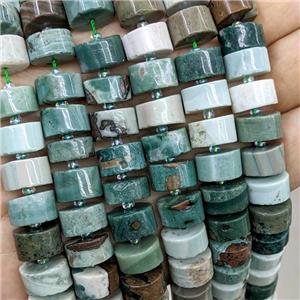 Natural Ocean Agate Heishi Beads Green, approx 10-12mm [GB23128]