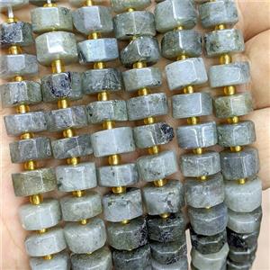 Natural Gray Labradorite Heishi Beads, approx 10mm [GB23232]