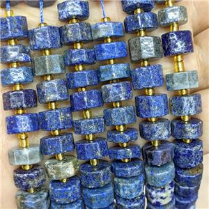 Natural Blue Lapis Lazuli Heishi Spacer Beads, approx 10mm [GB23243]
