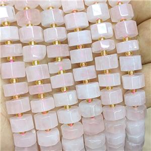 Natural Pink Rose Quartz Heishi Beads, approx 10mm [GB23245]