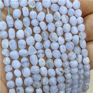 Natural Blue Lace Agate Chips Beads Freeform, approx 4-6mm [GB23252]