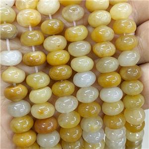 Natural Yellow Aventurine Beads Smooth Rondelle, approx 10mm [GB23278]