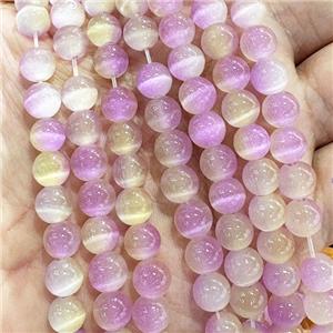 Cat Eye Round Beads Smooth Dye, approx 8mm dia [GB23300]