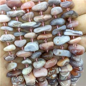 Natural Pink Botswana Agate Beads Freeform, approx 12-18mm [GB23327]