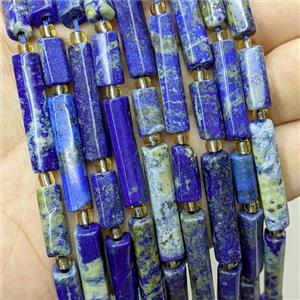 Natural Blue Lapis Lazuli Tube Beads, approx 6-30mm [GB23370]