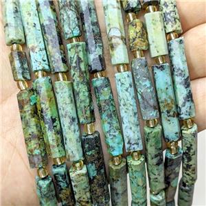 Natural African Turquoise Tube Beads Green, approx 6-30mm [GB23373]