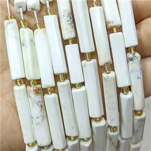 Natural Lemon Jasper Tube Beads, approx 6-30mm [GB23376]