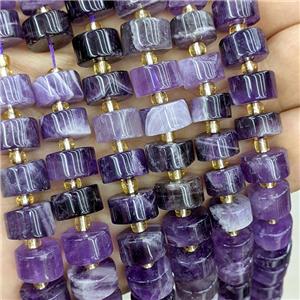 Natural Purple Amethyst Heishi Beads, approx 10-12mm [GB23381]