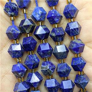 Natural Blue Lapis Lazuli Beads Cutted Bicone, approx 8-10mm [GB23479]