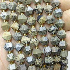 Natural Chohua Jasper Beads Cutted Bicone, approx 8-10mm [GB23488]