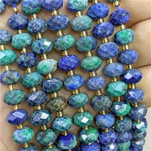 Azurite Beads Faceted Rondelle Dye, approx 6-10mm [GB23570]