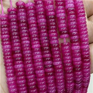 Jade Heishi Beads Fuchsia Dye, approx 6mm [GB23612]