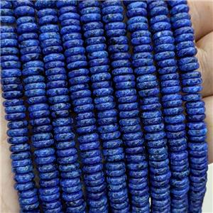 Jade Heishi Beads Blue Dye, approx 6mm [GB23614]