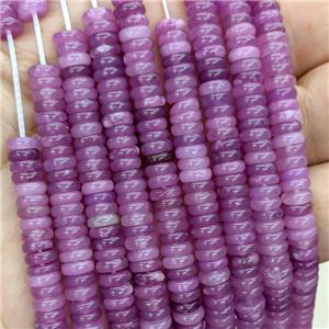 Jade Heishi Beads Violet Dye, approx 6mm [GB23616]