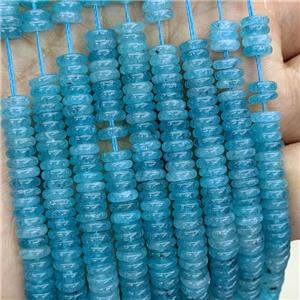 Jade Heishi Beads Teal Dye, approx 6mm [GB23621]