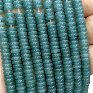 Jade Heishi Beads Green Dye, approx 6mm [GB23622]
