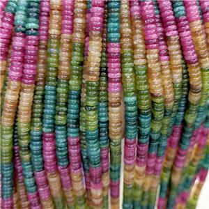 Jade Heishi Beads Dye Multicolor, approx 6mm [GB23626]