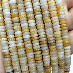 Natural Yellow Aventurine Heishi Beads, approx 6mm [GB23630]