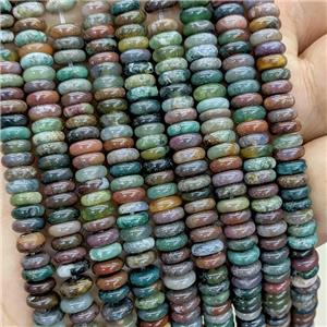 Natural Indian Agate Heishi Beads Multicolor, approx 6mm [GB23646]