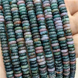 Natural Indian Agate Heishi Beads Multicolor, approx 6mm [GB23647]