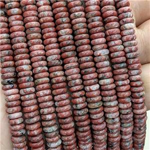 Natural Red Sesame Jasper Heishi Beads, approx 6mm [GB23648]