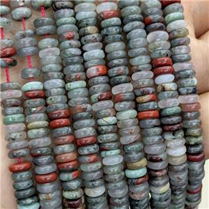 Natural African Bloodstone Heishi Beads, approx 6mm [GB23649]