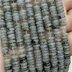 Natural Labradorite Heishi Beads, approx 6mm [GB23650]